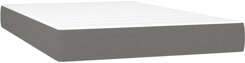 ΚΡΕΒΑΤΙ BOXSPRING ΜΕ ΣΤΡΩΜΑ ΣΚΟΥΡΟ ΓΚΡΙ 120X200 ΕΚ. ΥΦΑΣΜΑΤΙΝΟ 3142002