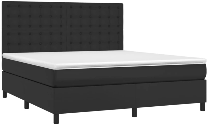 ΚΡΕΒΑΤΙ BOXSPRING ΜΕ ΣΤΡΩΜΑ ΜΑΥΡΟ 180X200ΕΚ.ΑΠΟ ΣΥΝΘΕΤΙΚΟ ΔΕΡΜΑ 3142857