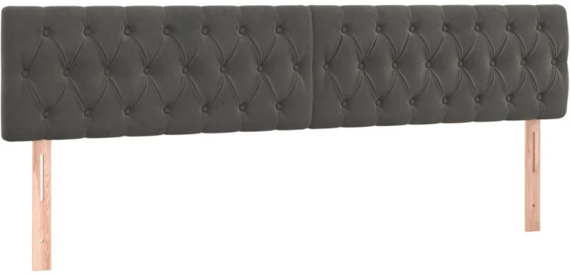 ΚΡΕΒΑΤΙ BOXSPRING ΜΕ ΣΤΡΩΜΑ ΣΚΟΥΡΟ ΓΚΡΙ 200X200 ΕΚ. ΒΕΛΟΥΔΙΝΟ 3127692