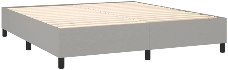 ΚΡΕΒΑΤΙ BOXSPRING ΜΕ ΣΤΡΩΜΑ ΑΝΟΙΧΤΟ ΓΚΡΙ 180X200 ΕΚ. ΥΦΑΣΜΑΤΙΝΟ 3131689