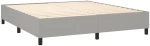 ΚΡΕΒΑΤΙ BOXSPRING ΜΕ ΣΤΡΩΜΑ ΑΝΟΙΧΤΟ ΓΚΡΙ 180X200 ΕΚ. ΥΦΑΣΜΑΤΙΝΟ 3131689