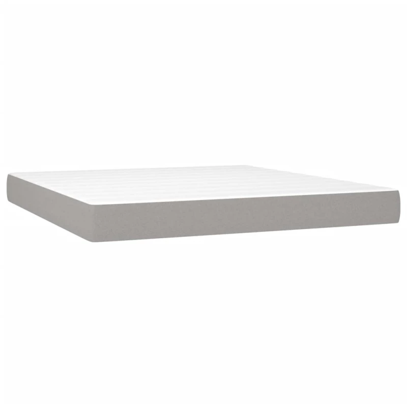 ΚΡΕΒΑΤΙ BOXSPRING ΜΕ ΣΤΡΩΜΑ ΑΝΟΙΧΤΟ ΓΚΡΙ 180X200 ΕΚ. ΥΦΑΣΜΑΤΙΝΟ 3131689