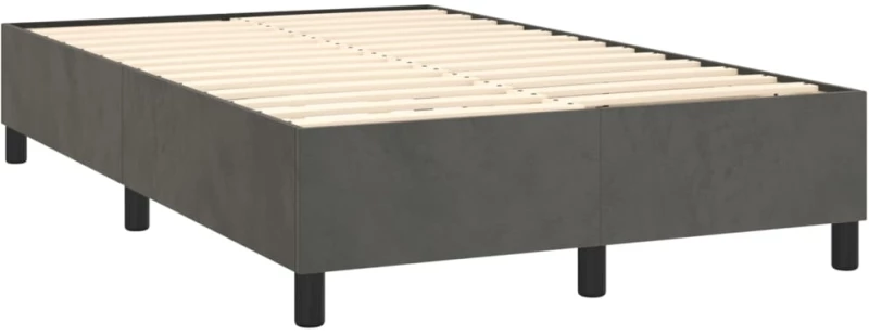 ΚΡΕΒΑΤΙ BOXSPRING ΜΕ ΣΤΡΩΜΑ ΣΚΟΥΡΟ ΓΚΡΙ 120X200 ΕΚ. ΒΕΛΟΥΔΙΝΟ 3143194