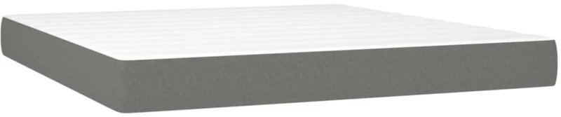 ΚΡΕΒΑΤΙ BOXSPRING ΜΕ ΣΤΡΩΜΑ ΣΚΟΥΡΟ ΓΚΡΙ 180X200 ΕΚ ΥΦΑΣΜΑΤΙΝ 3142594