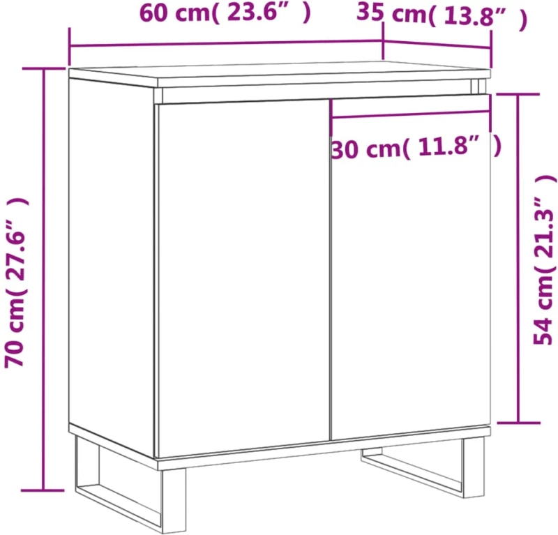 ΝΤΟΥΛΑΠΙ ΓΚΡΙ SONOMA 60X35X70 ΕΚ. ΑΠΟ ΕΠΕΞΕΡΓΑΣΜΕΝΟ ΞΥΛΟ 827170