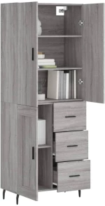 ΝΤΟΥΛΑΠΙ ΓΚΡΙ SONOMA 69,5 X 34 X 180 ΕΚ. ΕΠΕΞΕΡΓΑΣΜΕΝΟ ΞΥΛΟ 3196033
