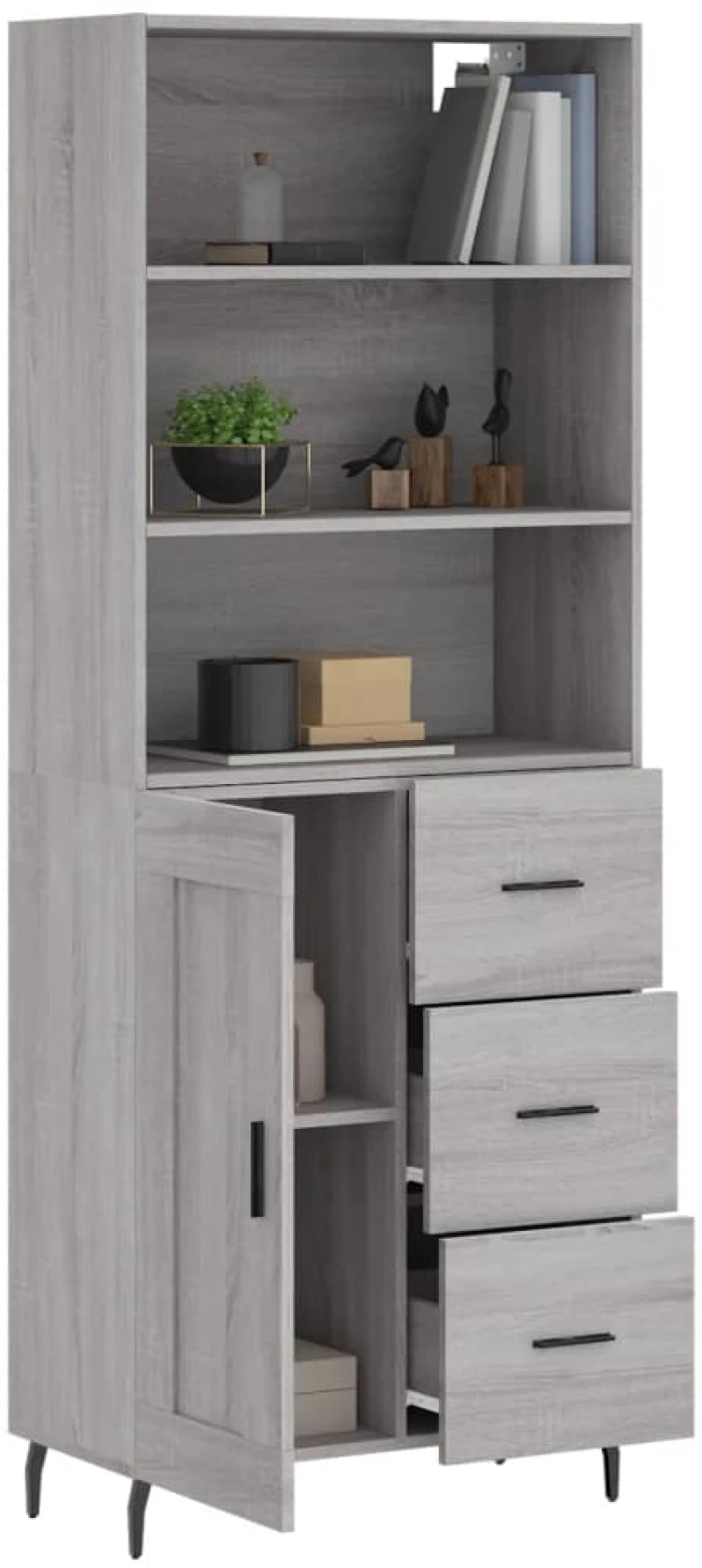 ΝΤΟΥΛΑΠΙ ΓΚΡΙ SONOMA 69,5 X 34 X 180 ΕΚ. ΕΠΕΞΕΡΓΑΣΜΕΝΟ ΞΥΛΟ 3190043