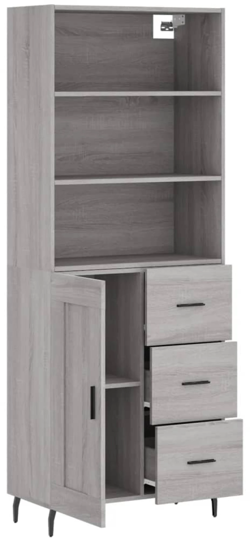 ΝΤΟΥΛΑΠΙ ΓΚΡΙ SONOMA 69,5 X 34 X 180 ΕΚ. ΕΠΕΞΕΡΓΑΣΜΕΝΟ ΞΥΛΟ 3190043