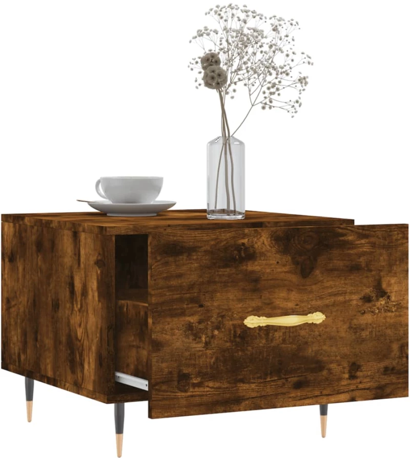 ΤΡΑΠΕΖΑΚΙΑ ΣΑΛΟΝΙΟΥ 2 ΤΕΜ ΚΑΠΝΙΣΤΗ OAK 50X50X40 ΕΚ ΕΠΕΞ. ΞΥΛΟ 829359