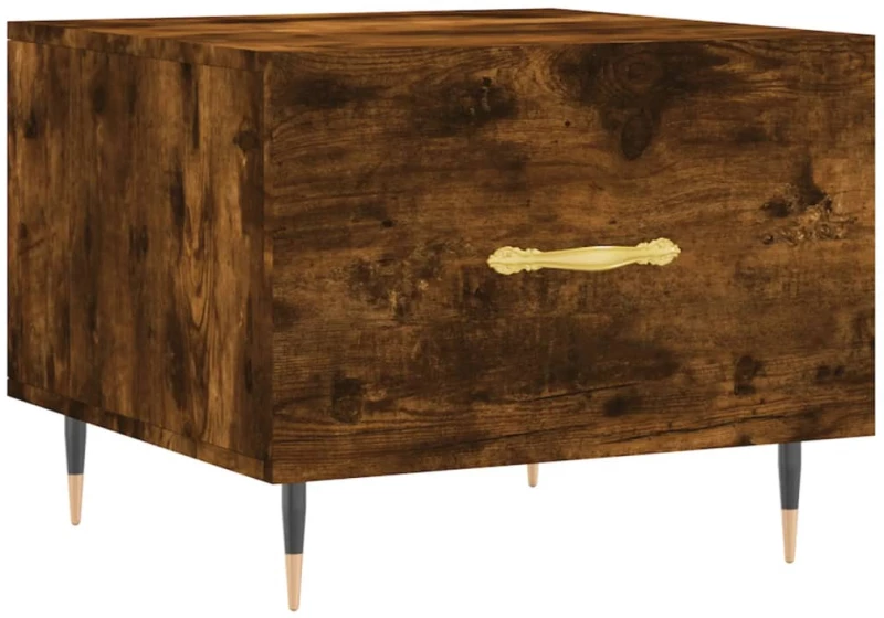 ΤΡΑΠΕΖΑΚΙΑ ΣΑΛΟΝΙΟΥ 2 ΤΕΜ ΚΑΠΝΙΣΤΗ OAK 50X50X40 ΕΚ ΕΠΕΞ. ΞΥΛΟ 829359