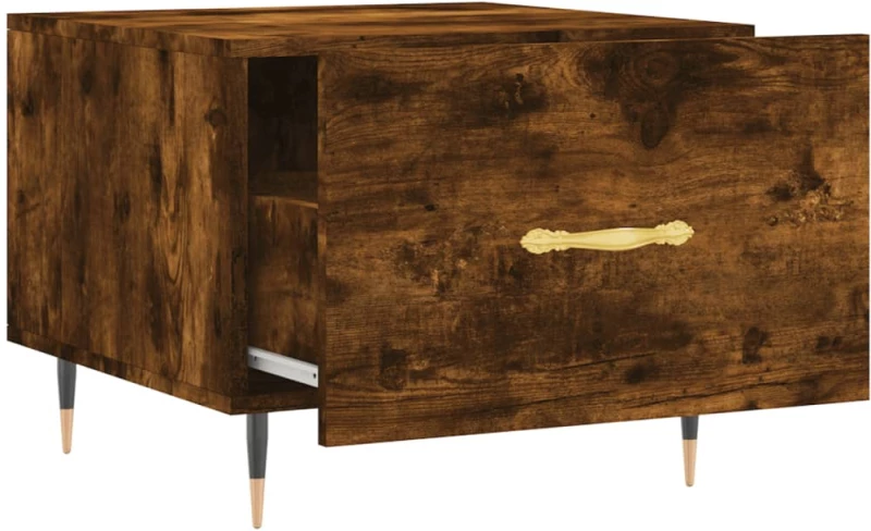 ΤΡΑΠΕΖΑΚΙΑ ΣΑΛΟΝΙΟΥ 2 ΤΕΜ ΚΑΠΝΙΣΤΗ OAK 50X50X40 ΕΚ ΕΠΕΞ. ΞΥΛΟ 829359