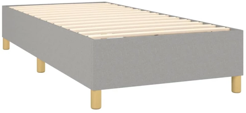 ΚΡΕΒΑΤΙ BOXSPRING ΜΕ ΣΤΡΩΜΑ & LED ΑΝ.ΓΚΡΙ 90X190 ΕΚ. ΥΦΑΣΜΑΤΙΝΟ 3135237