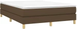 ΚΡΕΒΑΤΙ BOXSPRING ΜΕ ΣΤΡΩΜΑ ΣΚΟΥΡΟ ΚΑΦΕ 140X200 ΕΚ ΥΦΑΣΜΑΤΙΝΟ 3144178