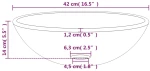 ΝΙΠΤΗΡΑΣ ΜΠΛΕ 42 X 14 ΕΚ. ΑΠΟ ΨΗΜΕΝΟ ΓΥΑΛΙ 345265