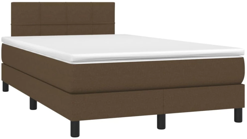 ΚΡΕΒΑΤΙ BOXSPRING ΜΕ ΣΤΡΩΜΑ & LED ΣΚ.ΚΑΦΕ 120X200 ΕΚ ΥΦΑΣΜΑΤΙΝΟ 3133144