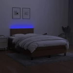 ΚΡΕΒΑΤΙ BOXSPRING ΜΕ ΣΤΡΩΜΑ & LED ΣΚ.ΚΑΦΕ 120X200 ΕΚ ΥΦΑΣΜΑΤΙΝΟ 3133144