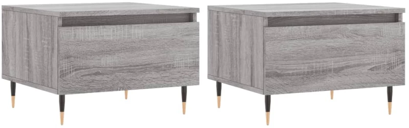 ΤΡΑΠΕΖΑΚΙΑ ΣΑΛΟΝΙΟΥ 2 ΤΕΜ. ΓΚΡΙ SONOMA 50X46X35 ΕΚ. ΕΠΕΞ. ΞΥΛΟ 830857