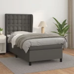 ΚΡΕΒΑΤΙ BOXSPRING ΜΕ ΣΤΡΩΜΑ ΓΚΡΙ 100X200ΕΚ. ΑΠΟ ΣΥΝΘΕΤΙΚΟ ΔΕΡΜΑ 3129019