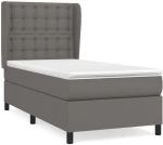 ΚΡΕΒΑΤΙ BOXSPRING ΜΕ ΣΤΡΩΜΑ ΓΚΡΙ 100X200ΕΚ. ΑΠΟ ΣΥΝΘΕΤΙΚΟ ΔΕΡΜΑ 3129019