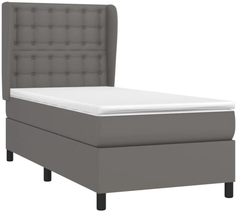 ΚΡΕΒΑΤΙ BOXSPRING ΜΕ ΣΤΡΩΜΑ ΓΚΡΙ 100X200ΕΚ. ΑΠΟ ΣΥΝΘΕΤΙΚΟ ΔΕΡΜΑ 3129019