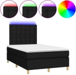 ΚΡΕΒΑΤΙ BOXSPRING ΜΕ ΣΤΡΩΜΑ & LED ΜΑΥΡΟ 120X200 ΕΚ. ΥΦΑΣΜΑΤΙΝΟ 3135743