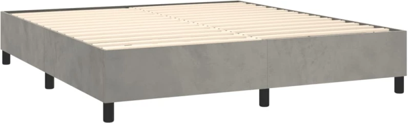 ΚΡΕΒΑΤΙ BOXSPRING ΜΕ ΣΤΡΩΜΑ ΑΝΟΙΧΤΟ ΓΚΡΙ 200X200 ΕΚ. ΒΕΛΟΥΔΙΝΟ 3138103