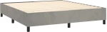 ΚΡΕΒΑΤΙ BOXSPRING ΜΕ ΣΤΡΩΜΑ ΑΝΟΙΧΤΟ ΓΚΡΙ 200X200 ΕΚ. ΒΕΛΟΥΔΙΝΟ 3138103