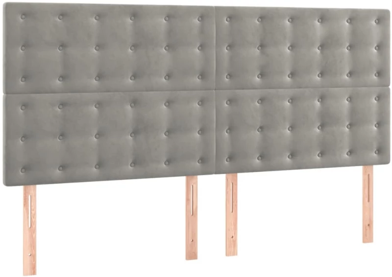 ΚΡΕΒΑΤΙ BOXSPRING ΜΕ ΣΤΡΩΜΑ ΑΝΟΙΧΤΟ ΓΚΡΙ 200X200 ΕΚ. ΒΕΛΟΥΔΙΝΟ 3138103