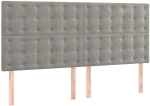 ΚΡΕΒΑΤΙ BOXSPRING ΜΕ ΣΤΡΩΜΑ ΑΝΟΙΧΤΟ ΓΚΡΙ 200X200 ΕΚ. ΒΕΛΟΥΔΙΝΟ 3138103
