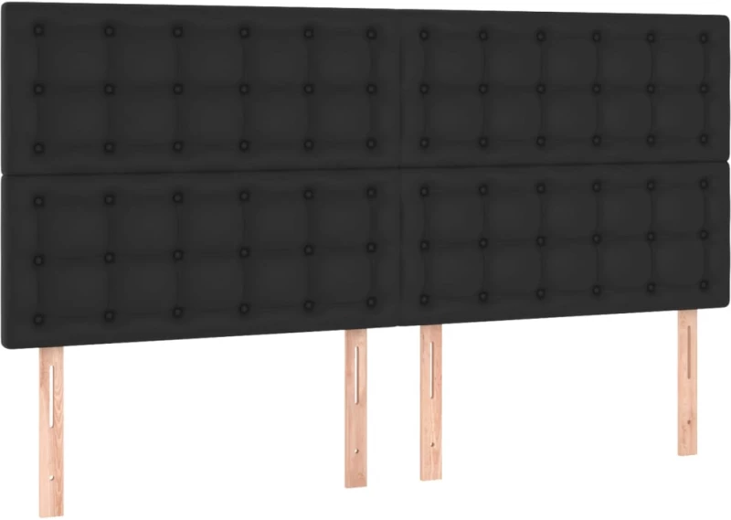 ΚΡΕΒΑΤΙ BOXSPRING ΜΕ ΣΤΡΩΜΑ & LED ΜΑΥΡΟ 160X200 ΕΚ. ΣΥΝΘ. ΔΕΡΜΑ 3135951