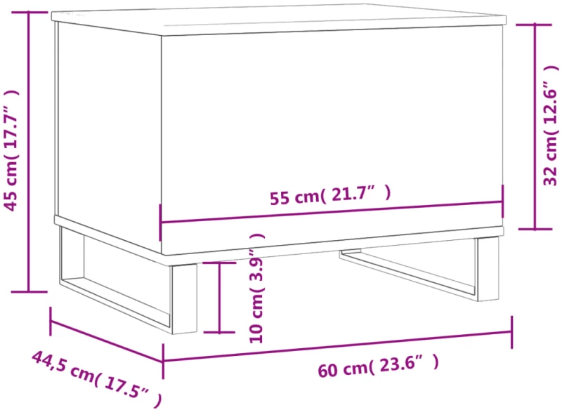 ΤΡΑΠΕΖΑΚΙ ΣΑΛΟΝΙΟΥ SONOMA ΔΡΥΣ 60X44,5X45ΕΚ. ΕΠΕΞΕΡΓΑΣΜΕΝΟ ΞΥΛΟ 830959