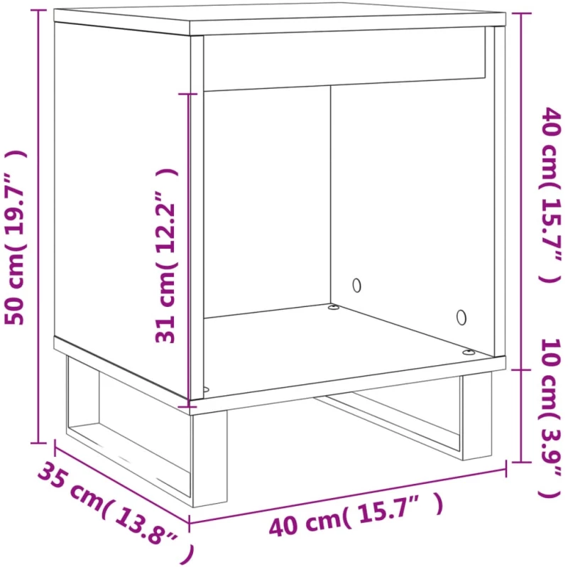 ΚΟΜΟΔΙΝΟ ΚΑΠΝΙΣΤΗ ΔΡΥΣ 40 X 35 X 50 ΕΚ. ΑΠΟ ΕΠΕΞΕΡΓ. ΞΥΛΟ 830742