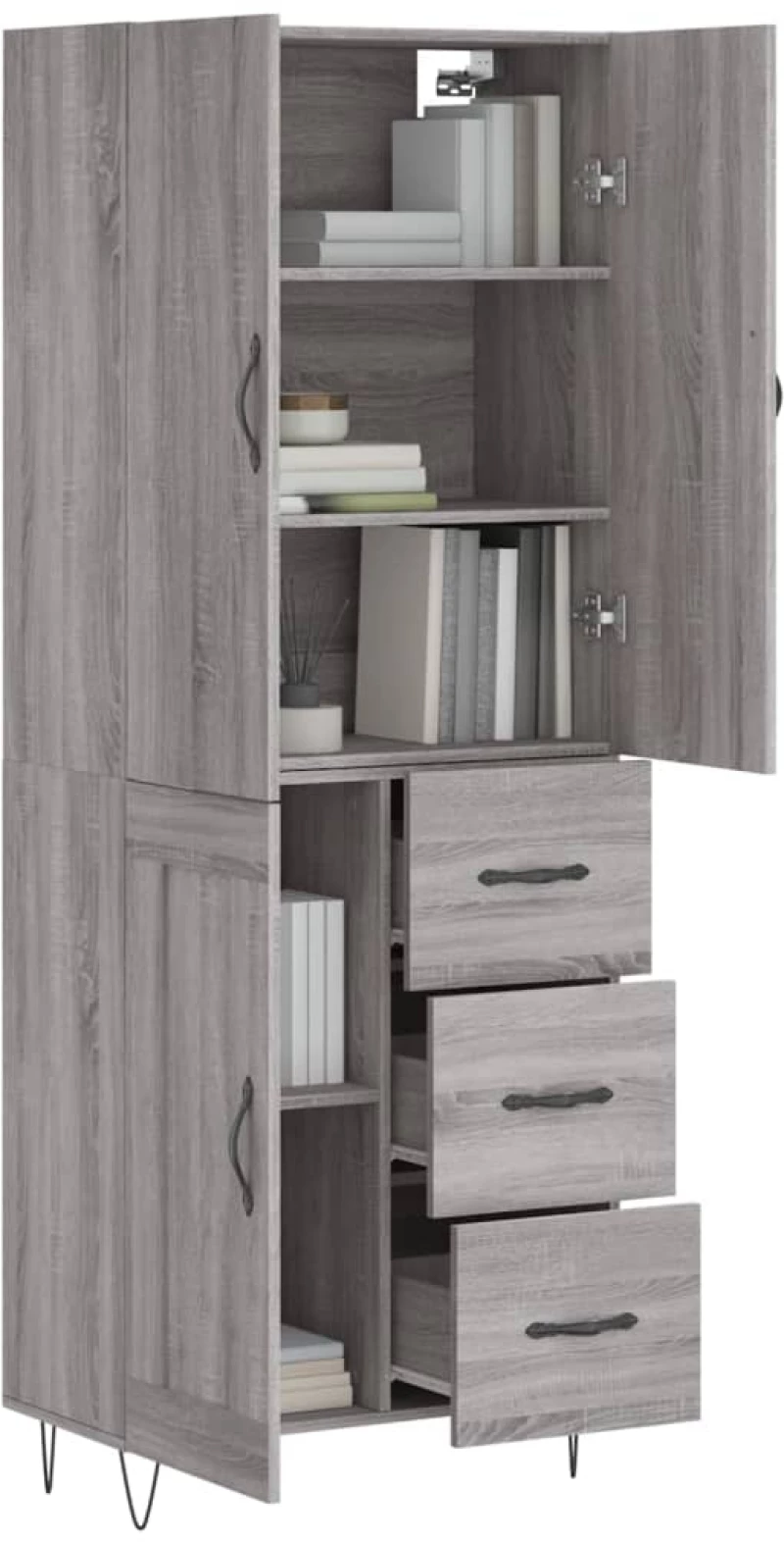 ΝΤΟΥΛΑΠΙ ΓΚΡΙ SONOMA 69,5 X 34 X 180 ΕΚ. ΕΠΕΞΕΡΓΑΣΜΕΝΟ ΞΥΛΟ 3198111