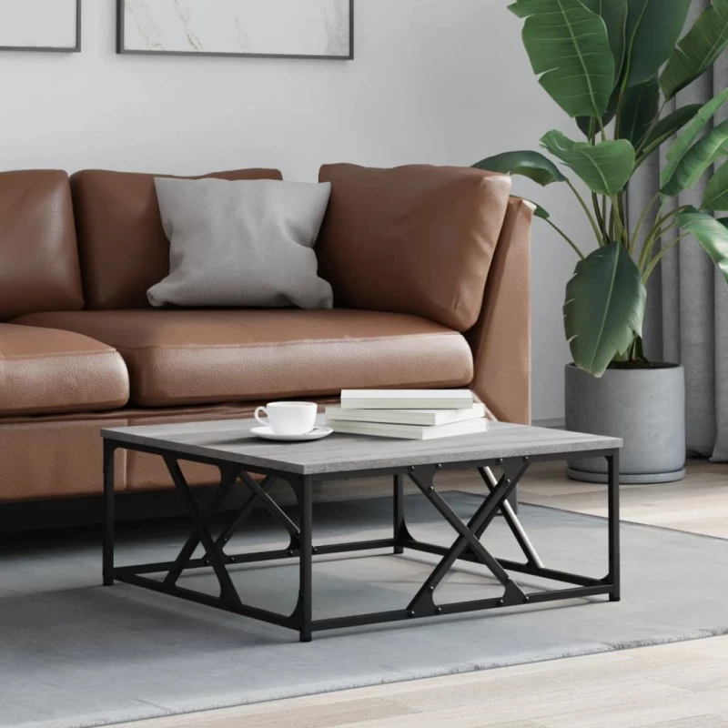 ΤΡΑΠΕΖΑΚΙ ΣΑΛΟΝΙΟΥ ΓΚΡΙ SONOMA 70X70X30 ΕΚ. ΕΠΕΞΕΡΓΑΣΜΕΝΟ ΞΥΛΟ 835372