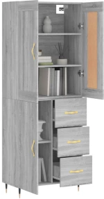 ΝΤΟΥΛΑΠΙ ΓΚΡΙ SONOMA 69,5 X 34 X 180 ΕΚ. ΕΠΕΞΕΡΓΑΣΜΕΝΟ ΞΥΛΟ 3199799