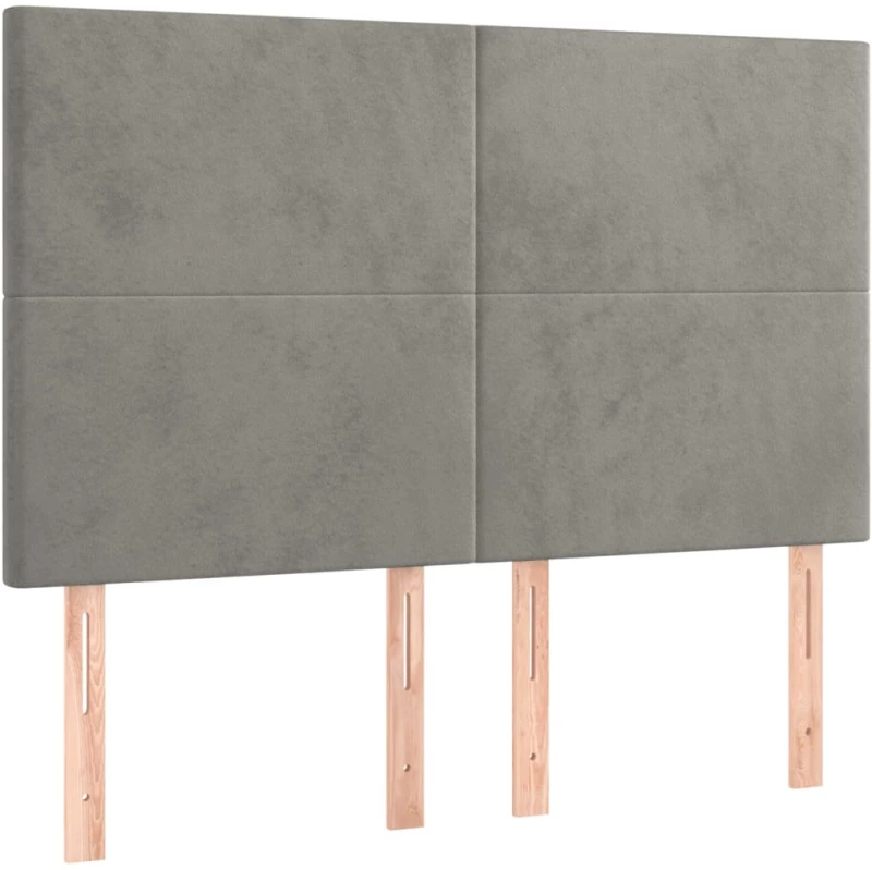 ΚΡΕΒΑΤΙ BOXSPRING ΜΕ ΣΤΡΩΜΑ ΑΝΟΙΧΤΟ ΓΚΡΙ 140X190 ΕΚ. ΒΕΛΟΥΔΙΝΟ 3129087