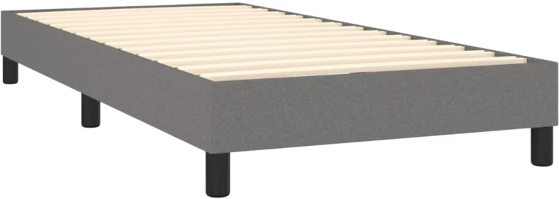 ΚΡΕΒΑΤΙ BOXSPRING ΜΕ ΣΤΡΩΜΑ & LED ΣΚ.ΓΚΡΙ 90X200 ΕΚ. ΥΦΑΣΜΑΤΙΝΟ 3132966