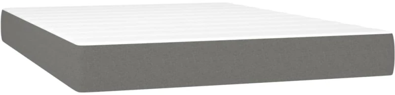 ΚΡΕΒΑΤΙ BOXSPRING ΜΕ ΣΤΡΩΜΑ & LED ΣΚ.ΓΚΡΙ 140X200 ΕΚ ΥΦΑΣΜΑΤΙΝΟ 3133558