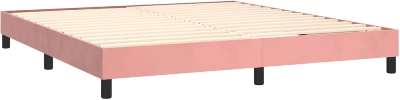 ΚΡΕΒΑΤΙ BOXSPRING ΜΕ ΣΤΡΩΜΑ & LED ΡΟΖ 180X200 ΕΚ. ΒΕΛΟΥΔΙΝΟ 3134362