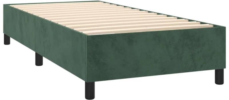 ΚΡΕΒΑΤΙ BOXSPRING ΜΕ ΣΤΡΩΜΑ & LED ΣΚ. ΠΡΑΣΙΝΟ 100X200ΕΚ ΒΕΛΟΥΔΟ 3136050