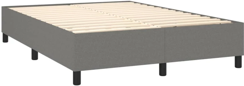ΚΡΕΒΑΤΙ BOXSPRING ΜΕ ΣΤΡΩΜΑ ΣΚΟΥΡΟ ΓΚΡΙ 140X190 ΕΚ. ΥΦΑΣΜΑΤΙΝΟ 3136430