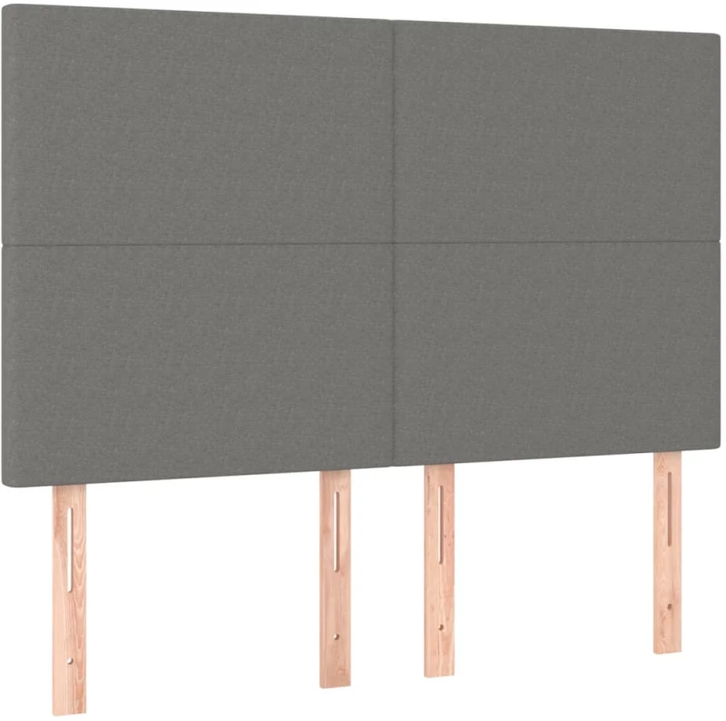 ΚΡΕΒΑΤΙ BOXSPRING ΜΕ ΣΤΡΩΜΑ ΣΚΟΥΡΟ ΓΚΡΙ 140X190 ΕΚ. ΥΦΑΣΜΑΤΙΝΟ 3136430