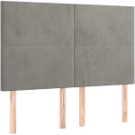 ΚΡΕΒΑΤΙ BOXSPRING ΜΕ ΣΤΡΩΜΑ ΑΝΟΙΧΤΟ ΓΚΡΙ 140X190 ΕΚ. ΒΕΛΟΥΔΙΝΟ 3137719