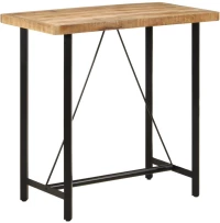 ΤΡΑΠΕΖΙ ΜΠΑΡ 110X55X107 ΕΚ. ΑΠΟ ΜΑΣΙΦ ΞΥΛΟ ΜΑΝΓΚΟ & ΣΙΔΗΡΟ 356381