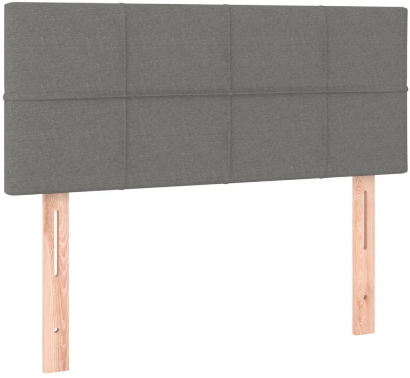ΚΡΕΒΑΤΙ BOXSPRING ΜΕ ΣΤΡΩΜΑ ΣΚΟΥΡΟ ΓΚΡΙ 90X200 ΕΚ. ΥΦΑΣΜΑΤΙΝΟ 3126214