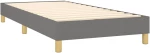 ΚΡΕΒΑΤΙ BOXSPRING ΜΕ ΣΤΡΩΜΑ ΣΚΟΥΡΟ ΓΚΡΙ 90X190 ΕΚ. ΥΦΑΣΜΑΤΙΝΟ 3126846
