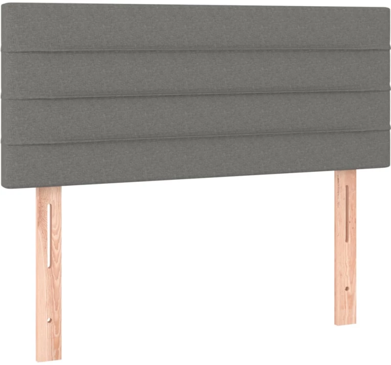 ΚΡΕΒΑΤΙ BOXSPRING ΜΕ ΣΤΡΩΜΑ ΣΚΟΥΡΟ ΓΚΡΙ 90X190 ΕΚ. ΥΦΑΣΜΑΤΙΝΟ 3126846