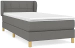 ΚΡΕΒΑΤΙ BOXSPRING ΜΕ ΣΤΡΩΜΑ ΑΝΟΙΧΤΟ ΓΚΡΙ 80X200 ΕΚ. ΥΦΑΣΜΑΤΙΝΟ 3126757