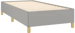 ΚΡΕΒΑΤΙ BOXSPRING ΜΕ ΣΤΡΩΜΑ ΑΝΟΙΧΤΟ ΓΚΡΙ 90X190 ΕΚ. ΥΦΑΣΜΑΤΙΝΟ 3128565