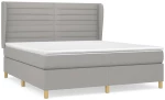 ΚΡΕΒΑΤΙ BOXSPRING ΜΕ ΣΤΡΩΜΑ ΑΝΟΙΧΤΟ ΓΚΡΙ 180X200 ΕΚ. ΥΦΑΣΜΑΤΙΝΟ 3128621